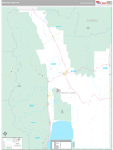 Bear Lake Wall Map Premium Style